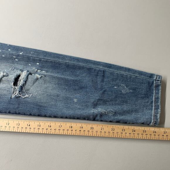 Judy Blue Women Jeans 9 / 29 Blue Denim Slim Fit Stretch Distressed 26.5" - Picture 8 of 13